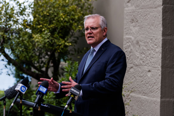 Prime Minister Scott Morrison on Friday afternoon after Premier Dominic Perrottet’s announcement.