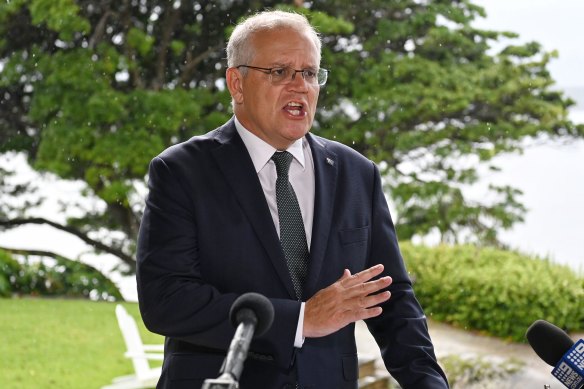 Mr Morrison said there must be a price for Russia’s unprovoked attack on Ukraine’s sovereignty.