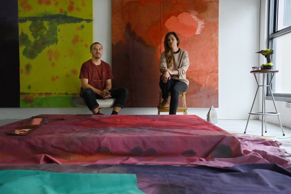 Sydney-based artists Seth Birchall and Lara Merrett are together missing more than $100,000 worth of paintings provided to Melbourne gallerist Tristian Koenig.