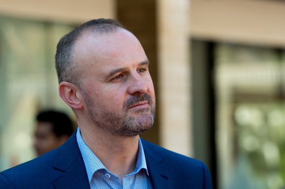 ACT Chief Minister Andrew Barr.