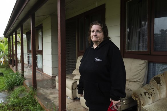 Leanne Ansell thought someone might have thrown a bomb on her verandah.