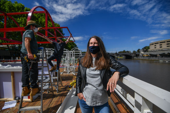 Georgie Larkins is optimistic that the Arbory dining precinct can reopen by the end of October.