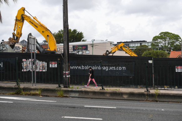 The decrepit club buildings have been demolished recently. 