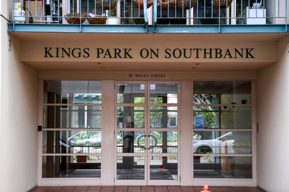 The Kings Park apartment complex in Southbank.