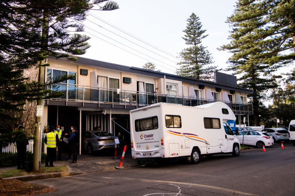 Residents have been moved from the Manly Waves hotel to nearby accommodation. 