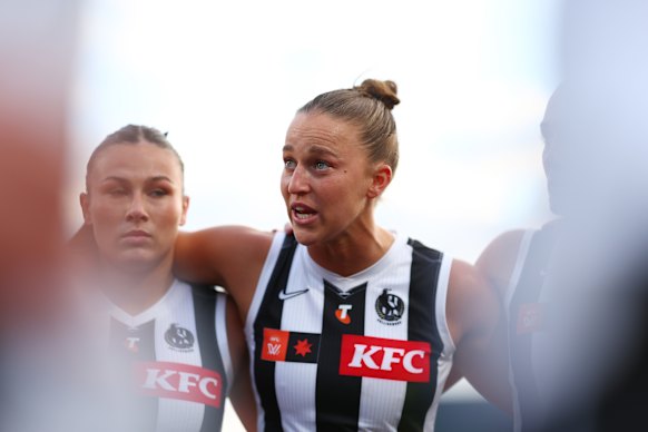 Collingwood skipper Ruby Schleicher 