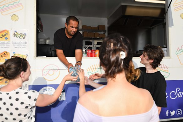 Mounir Mahfouz, owner of Oh Boy foodtruck, said the New Year’s Eve crowds would be welcome after a tough year. 