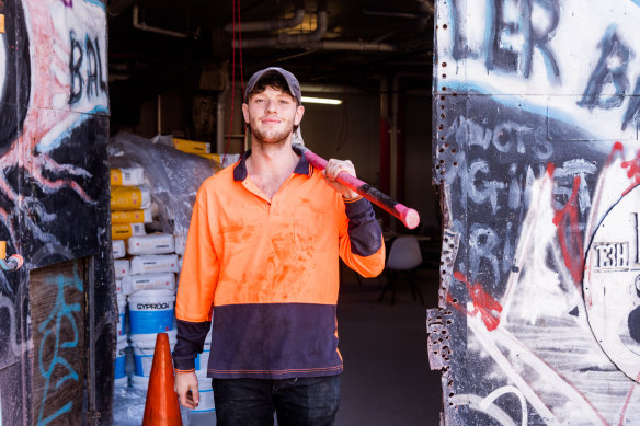 Finn Lavelle started university this year but has been working as a builder’s labourer and thinks he will now go to TAFE.