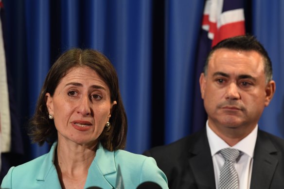 NSW Premier Gladys Berejiklian and Deputy Premier John Barilaro haven’t always seen eye to eye.