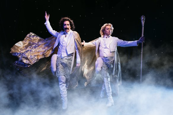 Kanen Breen and Christopher Tonkin as Siegfried and Roy.