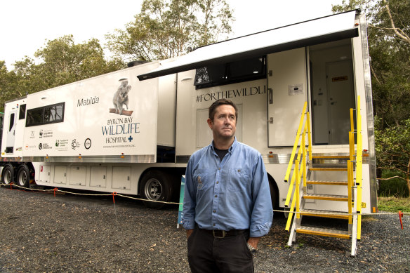 Byron Bay Wildlife Hospital chief executive officer Dr Stephen Van Mil says the hospital may face closure if it can’t find replacement funding.