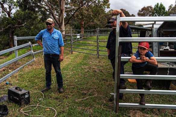 Daniel Allen (left) prepares the Cobargo showground for its first event since it finished being an evacuation centre in 2020.