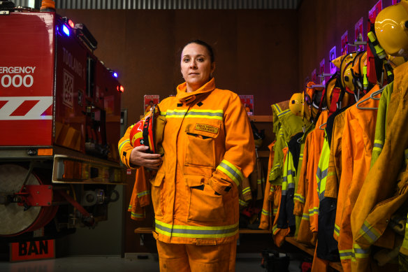 Dawn Hartog, captain of the Toolangi CFA unit, says quotas would help even the gender imbalance. 