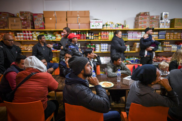 A meeting of farm workers in Springvale in 2018.