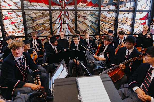 Students from Cranbrook played much of the music.