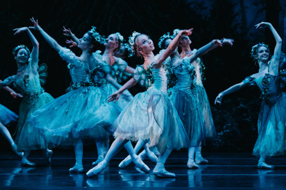 The Dream is all enchanted forests, moonlit confusion, and fairies in watercolour tulle.