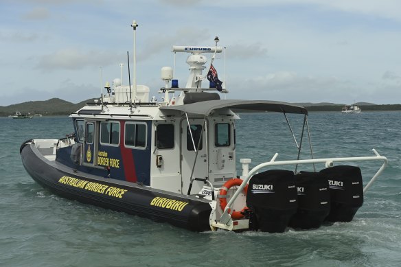 An Australian Border Force boat.