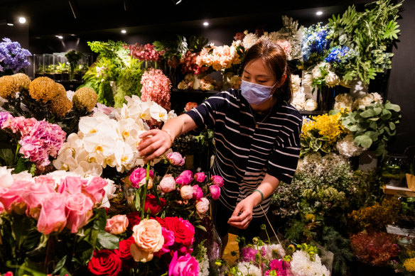 Celeste Yang hopes people will “do the right thing” but looks forward to welcoming all Australians to La Petal florist in Sydney’s CBD. 
