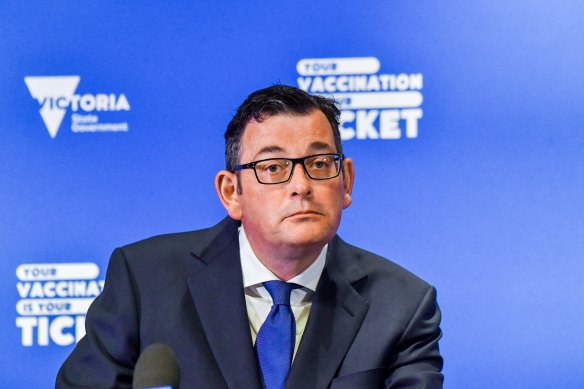 Daniel Andrews defended new pandemic laws that are before the Parliament. 