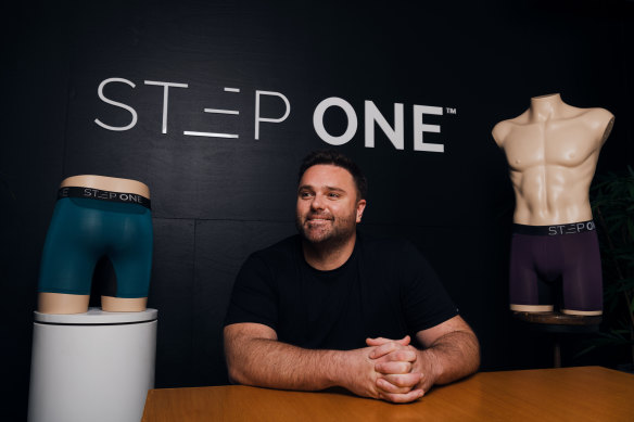 Greg Taylor, the founder and CEO of Step One underwear.