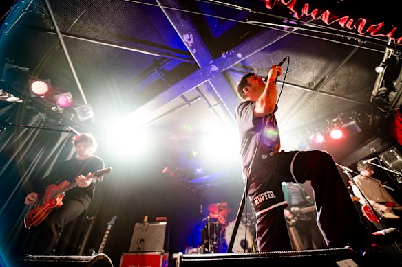 Fontaines DC is at the Corner Hotel in 2023.