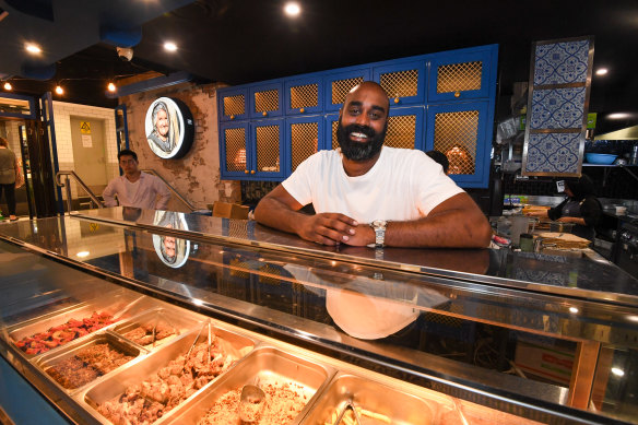 Shaun Christie-David behind the counter at Kabul Social.