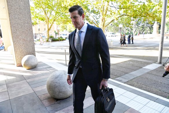 Ben Roberts-Smith at the Federal Court on Tuesday.