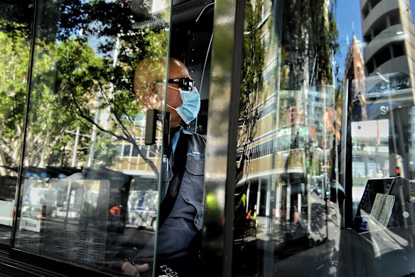 Sydney bus drivers are being strongly encouraged to wear face masks at work.