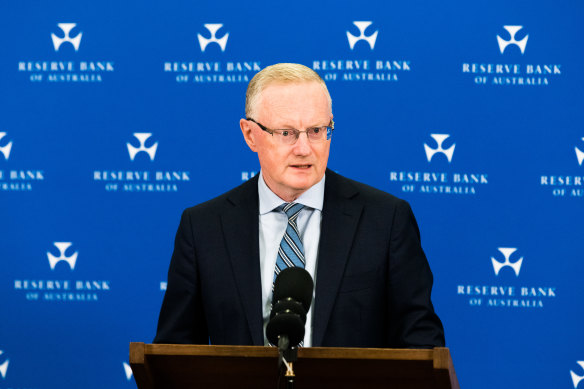 RBA governor Philip Lowe said inflation was still too high.