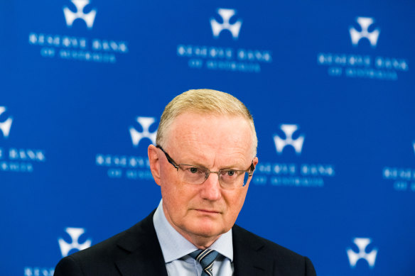 Reserve Bank governor Philip Lowe. The bank says it will keep raising interest rates if data shows inflation is taking too long to fall.
