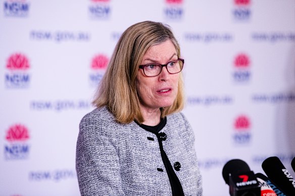 NSW Chief Health Officer Dr Kerry Chant on Wednesday.