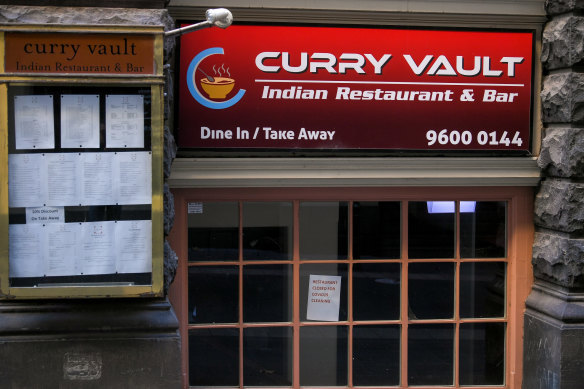 The Curry Vault restaurant in Bank Place, in the CBD, was named an exposure site after a Wollert man who contracted coronavirus dined there earlier this month.