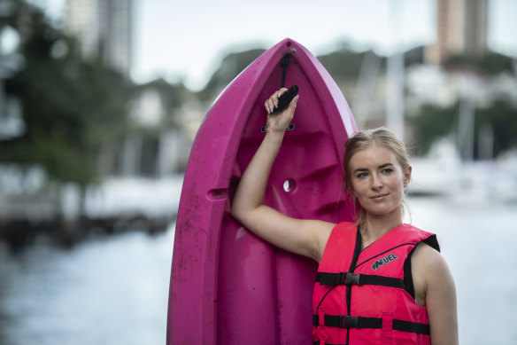 Lauren O’Neill bought a kayak during lockdown, but now has nowhere to put it. 