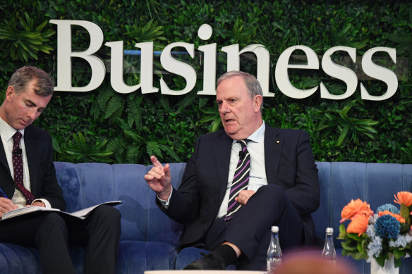 Nine chairman Peter Costello speaks to The Australian Financial Review’s John Kehoe.