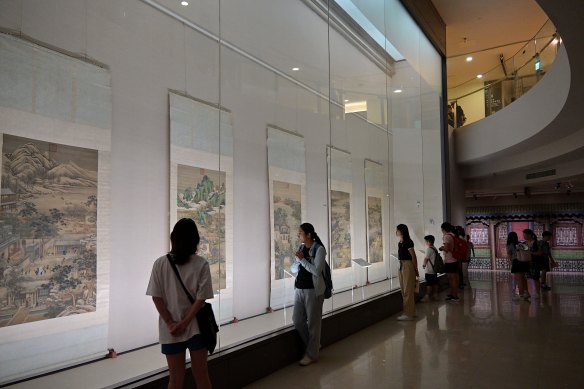 There’s much to admire in the museum’s painting collection, with many in long-scroll form.