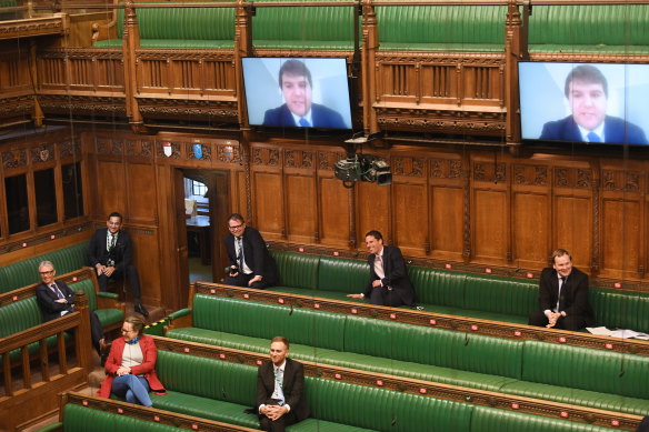 Britain's parliament has already used video screens to allow MPs to ask questions in the House of Commons.  
