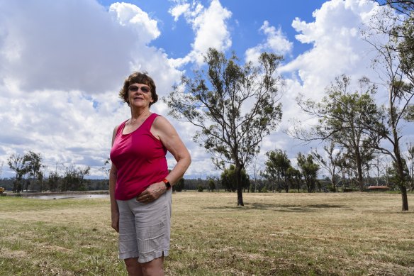 Retired teacher Moira Bryan says kangaroos have moved onto her Bringelly property.