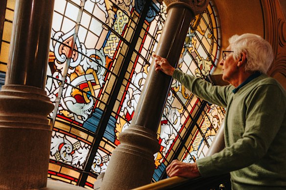 Rodney Marshall was one of the glass painters behind the renovation of the QVB in the 1980s.