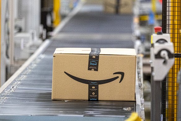 Amazon’s robotic fulfilment centre in Ravenhall, Melbourne, a warehouse almost double the size of Melbourne Cricket Ground.