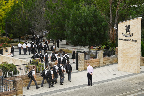 Newington College is due to become co-ed by 2033.