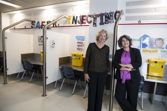 From left: Founding medical director Ingrid van Beek and her successor Marianne Jauncey.