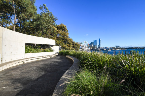 Harry’s Park in Glen Street, Milsons Point, completed in 2011 and pictured in July this year.