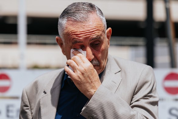 Ahmed al Ahmed’s father after visiting his son in hospital.