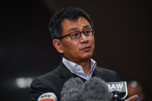 Allen Cheng, pictured when he was Victoria’s deputy chief health officer in 2021.