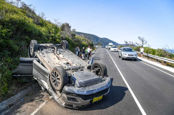 Bad driving is one of the hazards of the Great Ocean Road.