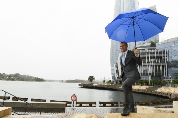 Rob Stokes pushed for wider foreshore promenades and more public space at Barangaroo.