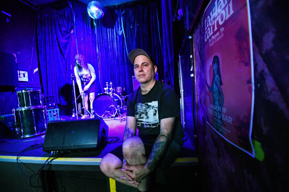 Liam Matthews, owner of tHE Old Bar in Fitzroy.  