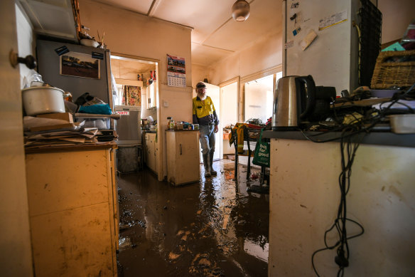 Mick Hassell’s Rochester home was inundated.