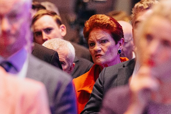 Pauline Hanson’s One Nation has fallen back behind Labor in polls. 