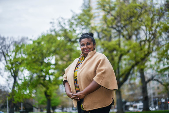 Apsara Sabaratnam, Greens candidate for lord mayor, pictured on Tuesday.